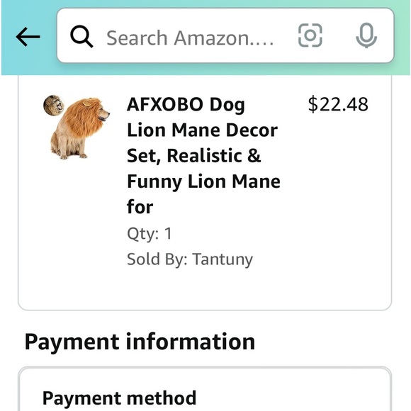 Lion 🦁 costume for dogs- comes with the mane and a tail piece. - Picture 6 of 6